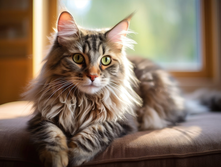 Maine Coon oed&egrave;me pulmonaire chez le chat