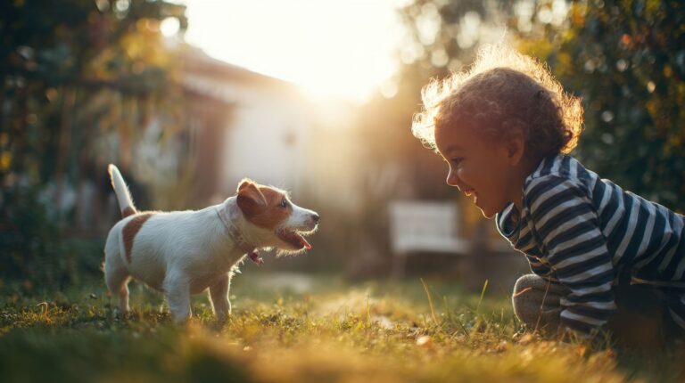 Races de chiens pour enfants 